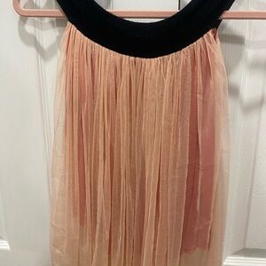 Elegant Peach and Black Women's Skirt